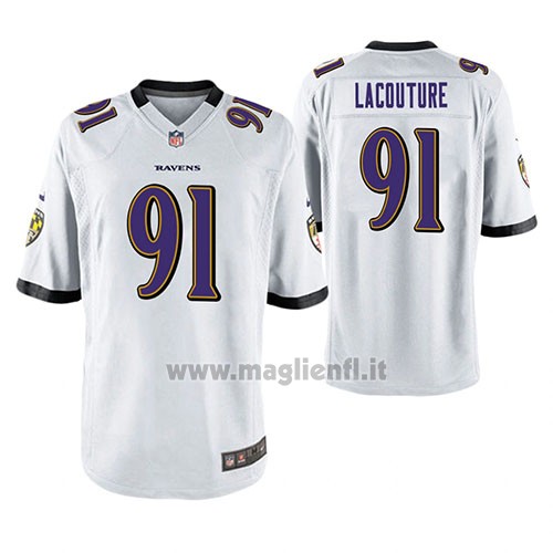 Maglia NFL Game Baltimore Ravens Christian Lacouture Bianco